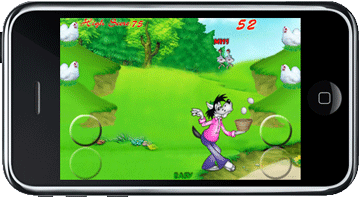 Mobile Game: Crazy Bee Options Screen